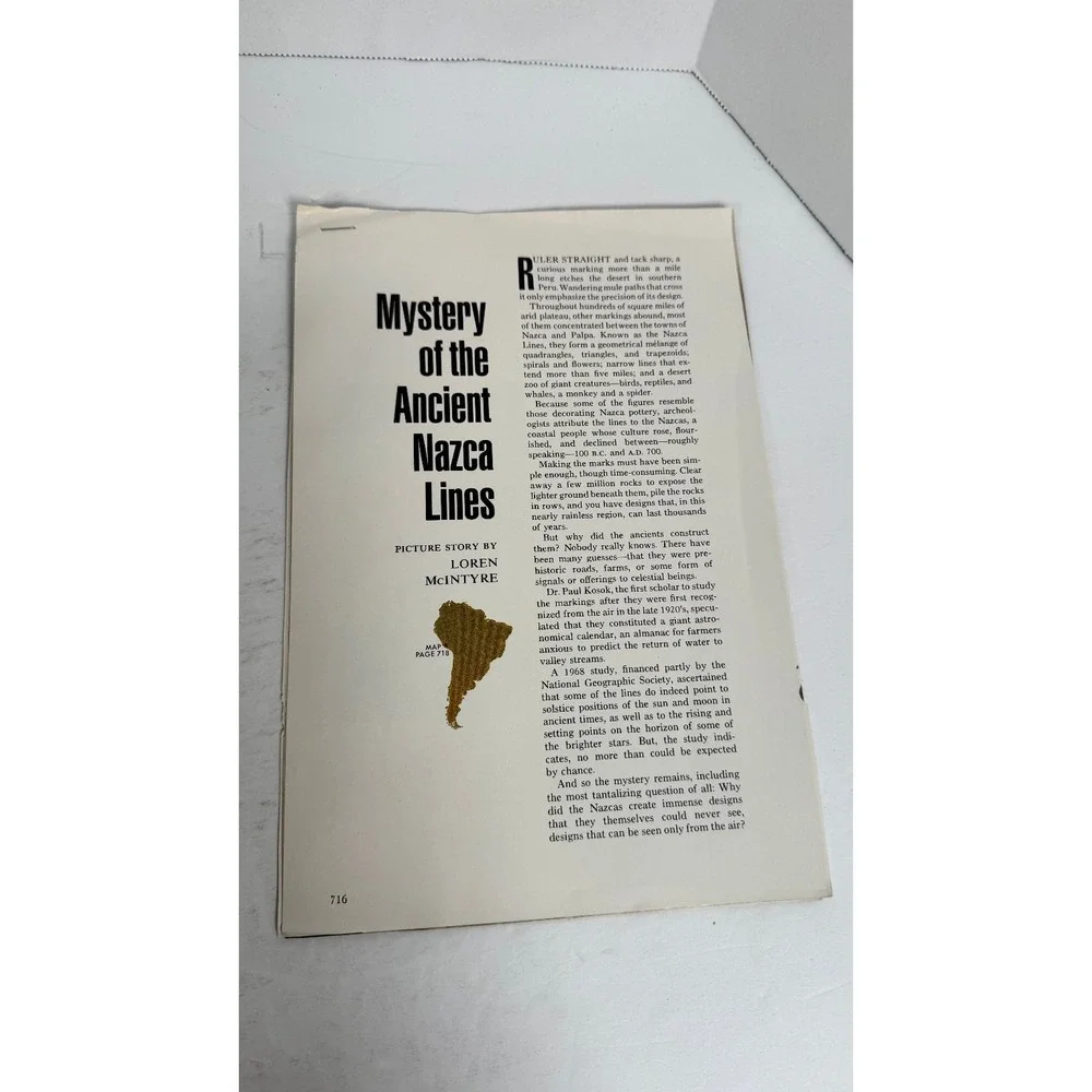 Lines to the Mountain Gods Evan Hadingham 1988 Paperback Nazca Peru Archaeology